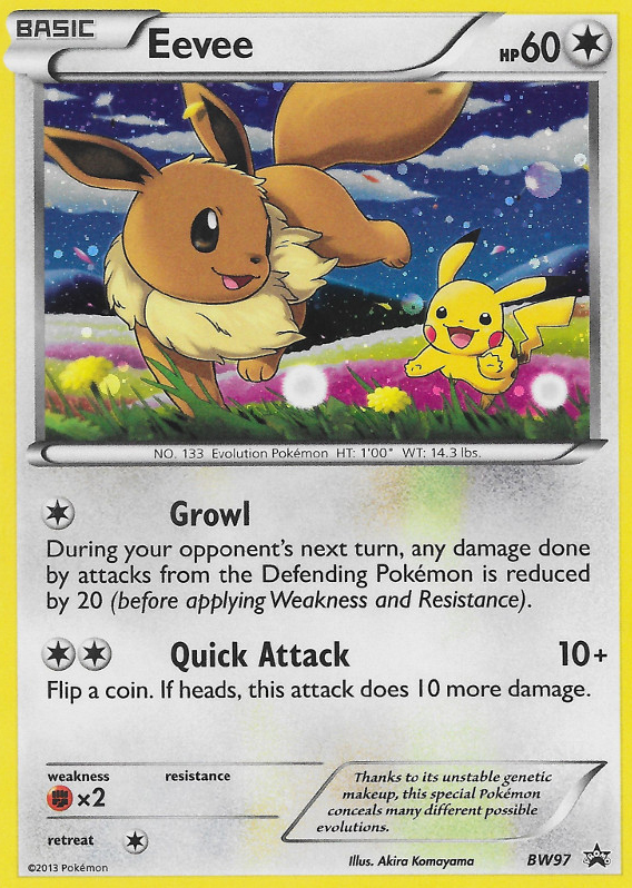 Eevee BW97/101 Promo | BW Black Star Promos | Pokemon Card