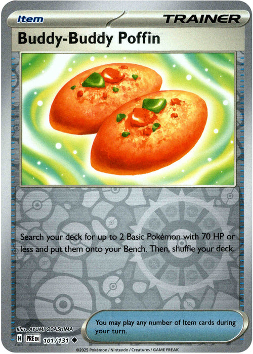 Buddy-Buddy Poffin 101/131 Reverse Holo | Prismatic Evolutions | Pokemon Card