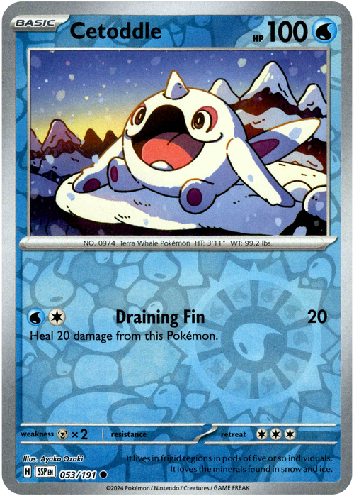 Cetoddle 53/191 Reverse Holo | Surging Sparks | Pokemon Card