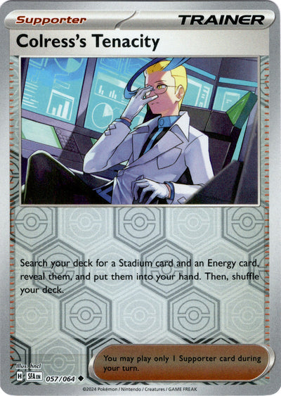 Colress's Tenacity 57/64 Reverse Holo | Shrouded Fable | Pokemon Card