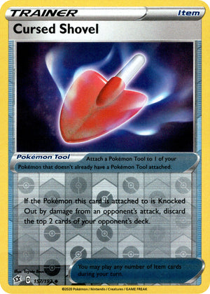 Cursed Shovel 157/192 Reverse Holo | Rebel Clash | Pokemon Card