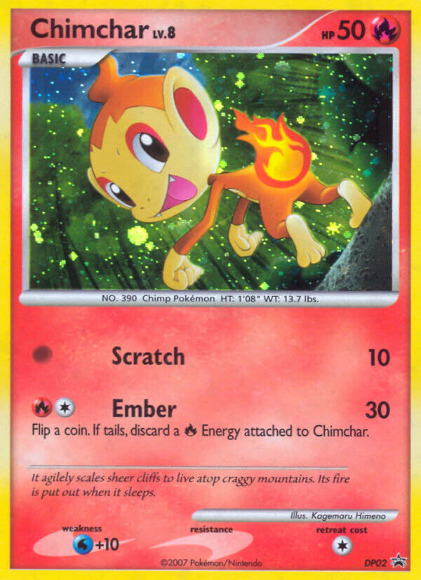 Chimchar DP02/56 Promo | DP Black Star Promos | Pokemon Card