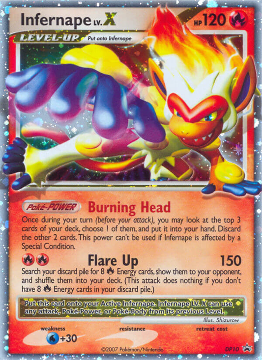 Infernape LV.X DP10/56 Promo | DP Black Star Promos | Pokemon Card