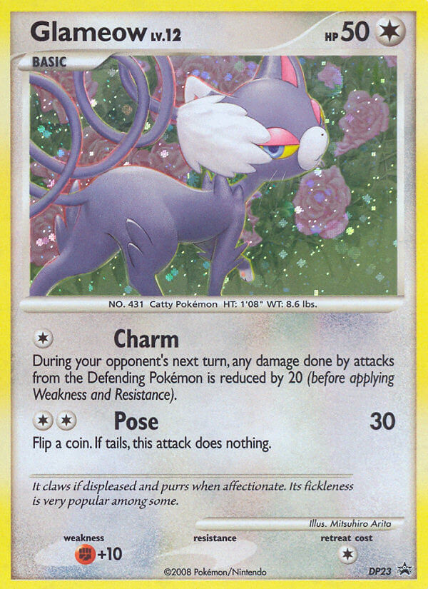 Glameow DP23/56 Promo | DP Black Star Promos | Pokemon Card