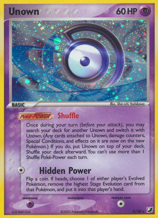 Unown D/115 Rare | Unseen Forces | Pokemon Card