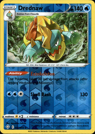 Drednaw 27/72 Reverse Holo | Shining Fates | Pokemon Card