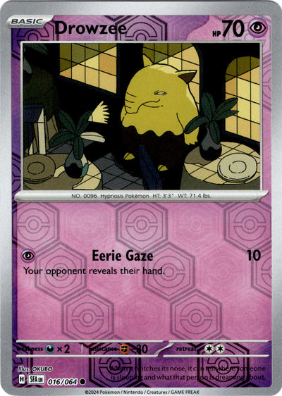Drowzee 16/64 Reverse Holo | Shrouded Fable | Pokemon Card