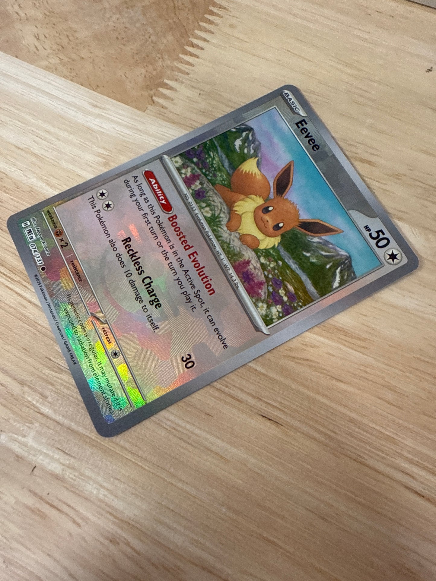 Eevee 74/131 Pokeball Holo | Prismatic Evolutions | Pokemon Card