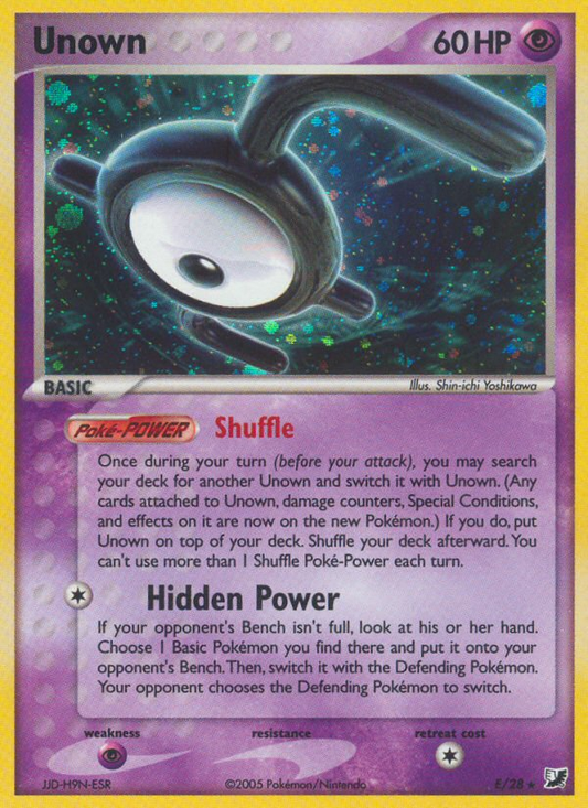 Unown E/115 Rare | Unseen Forces | Pokemon Card
