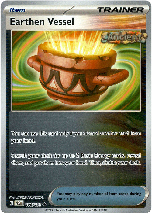 Earthen Vessel 106/131 Reverse Holo | Prismatic Evolutions | Pokemon Card
