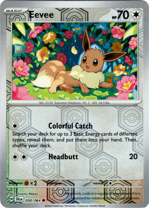 Eevee 50/64 Reverse Holo | Shrouded Fable | Pokemon Card