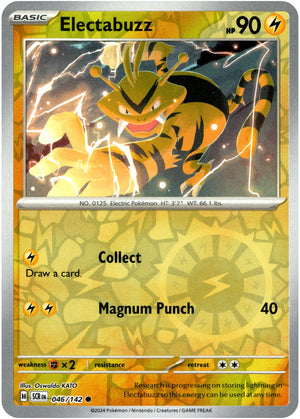 Electabuzz 46/142 Reverse Holo | Stellar Crown | Pokemon Card