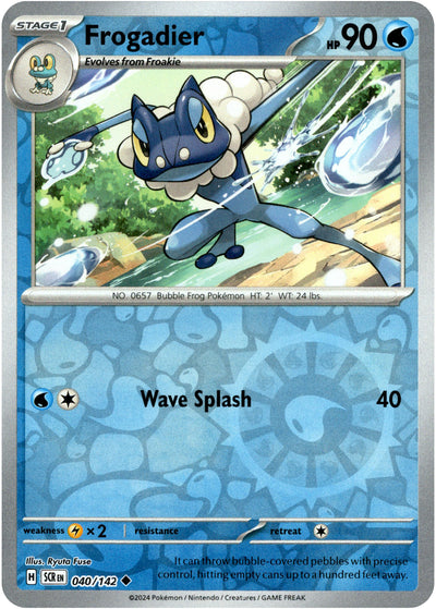 Frogadier 40/142 Reverse Holo | Stellar Crown | Pokemon Card