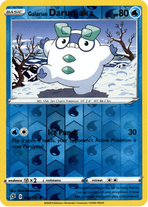 Galarian Darumaka 47/192 Reverse Holo | Rebel Clash | Pokemon Card