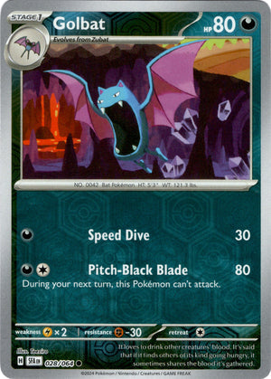 Golbat 28/64 Reverse Holo | Shrouded Fable | Pokemon Card