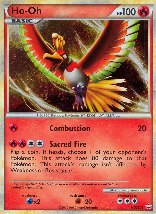 Ho-Oh HGSS01/25 Promo | HGSS Black Star Promos | Pokemon Card