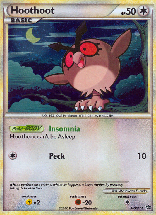 Hoothoot HGSS05/25 Promo | HGSS Black Star Promos | Pokemon Card