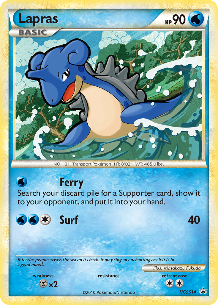 Lapras HGSS14/25 Promo | HGSS Black Star Promos | Pokemon Card