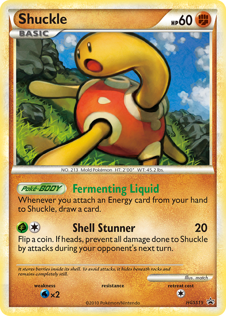 Shuckle HGSS15/25 Promo | HGSS Black Star Promos | Pokemon Card