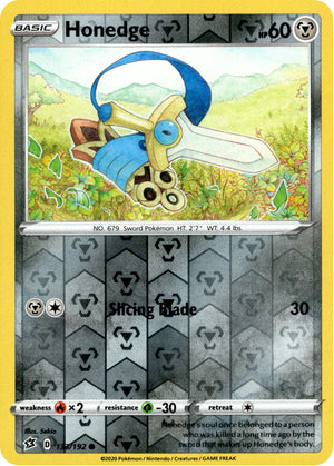 Honedge 133/192 Reverse Holo | Rebel Clash | Pokemon Card