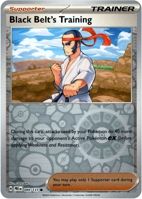 Black Belt's Training 99/131 Reverse Holo | Prismatic Evolutions | Pokemon Card