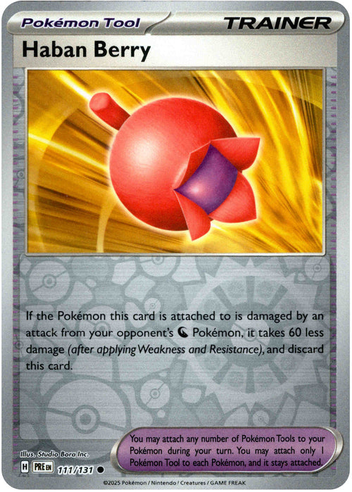 Haban Berry 111/131 Reverse Holo | Prismatic Evolutions | Pokemon Card