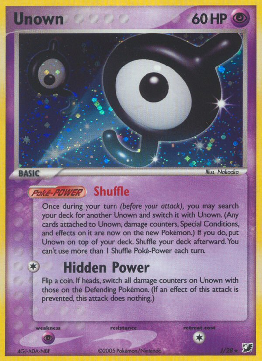 Unown J/115 Rare | Unseen Forces | Pokemon Card