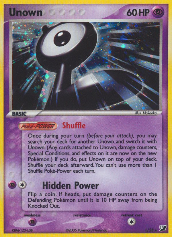 Unown L/115 Rare | Unseen Forces | Pokemon Card