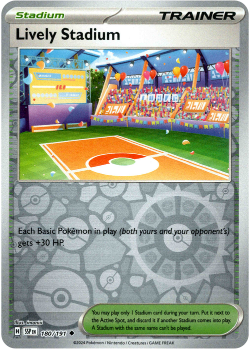 Lively Stadium 180/191 Reverse Holo | Surging Sparks | Pokemon Card