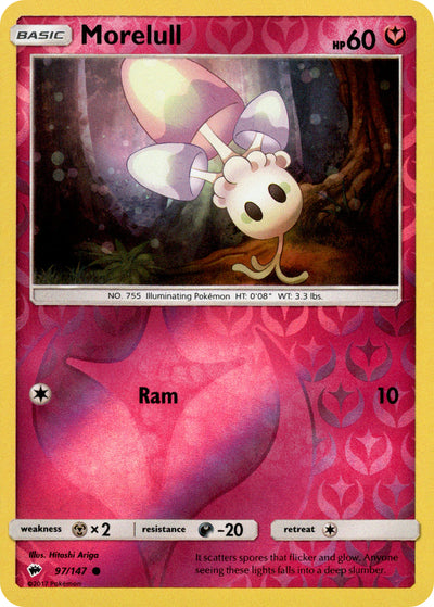 Morelull 97/147 Reverse Holo | Burning Shadows | Pokemon Card