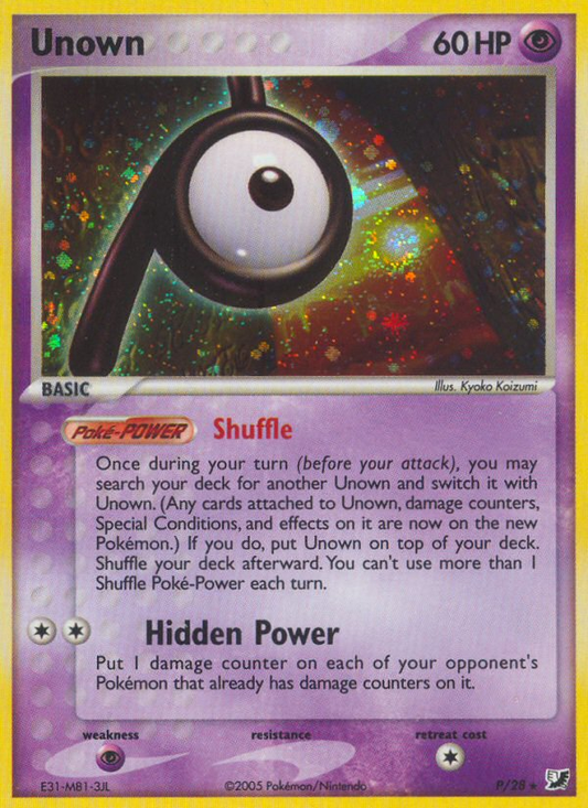 Unown P/115 Rare | Unseen Forces | Pokemon Card