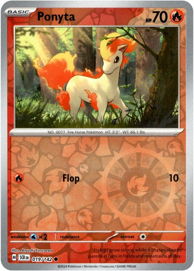 Ponyta 19/142 Reverse Holo | Stellar Crown | Pokemon Card