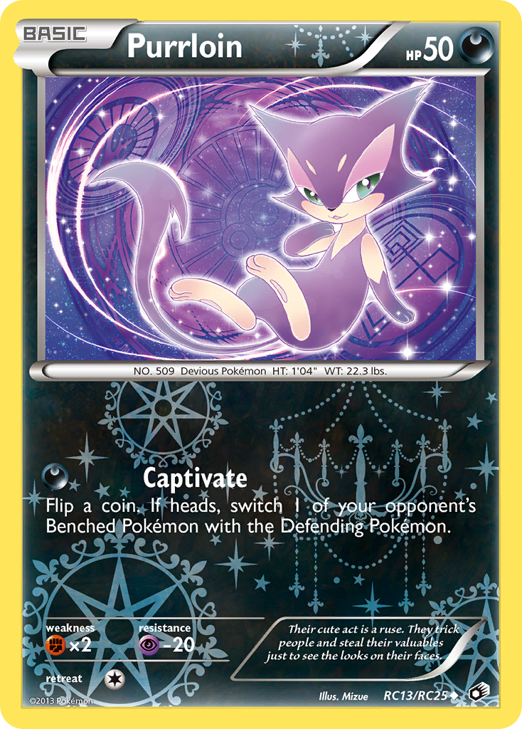 Purrloin RC13/113 Uncommon | Legendary Treasures | Pokemon Card