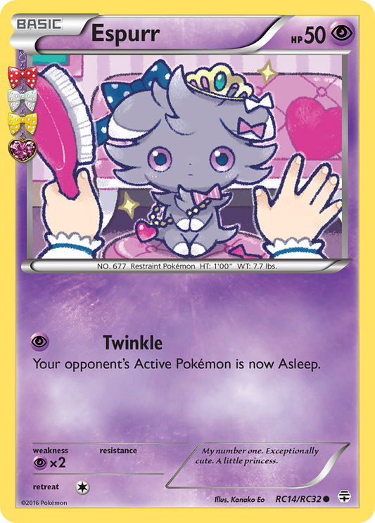 Espurr RC14/83 Common | Generations | Pokemon Card