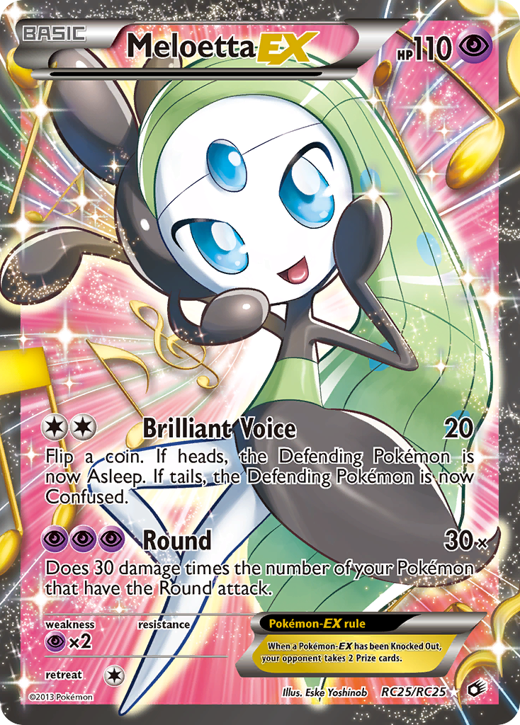 Meloetta-EX RC25/113 Rare Ultra | Legendary Treasures | Pokemon Card