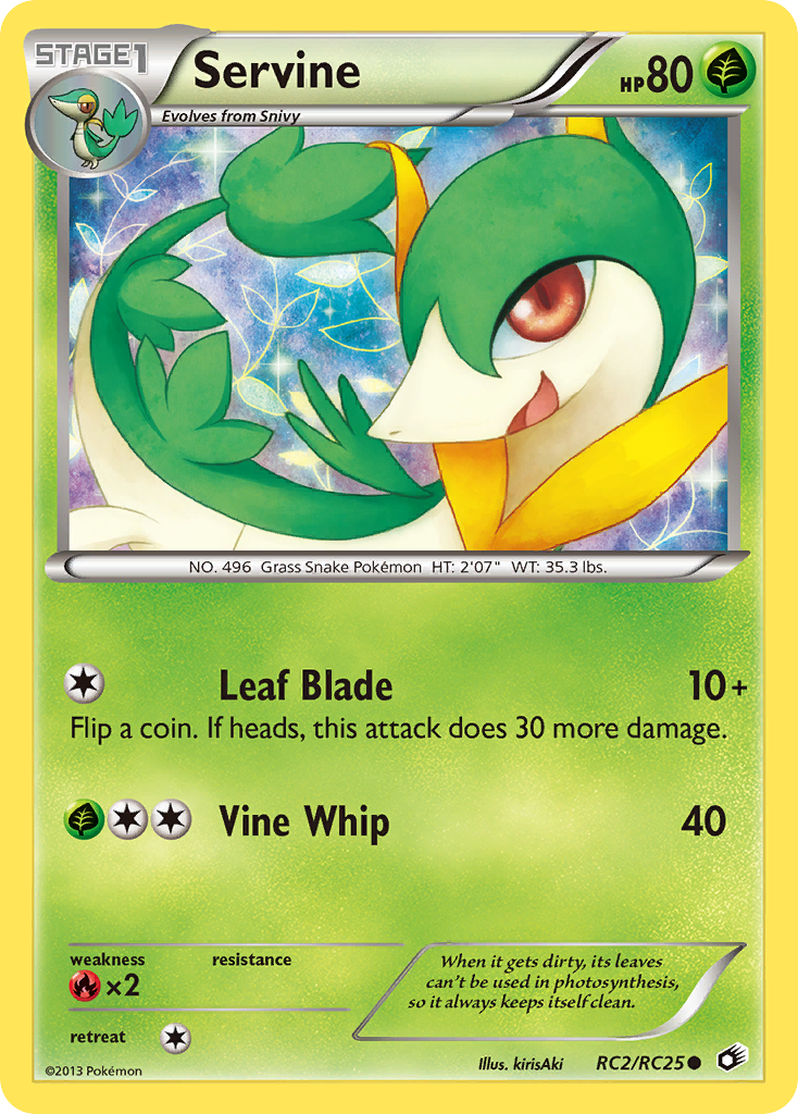 Servine RC2/113 Common | Legendary Treasures | Pokemon Card