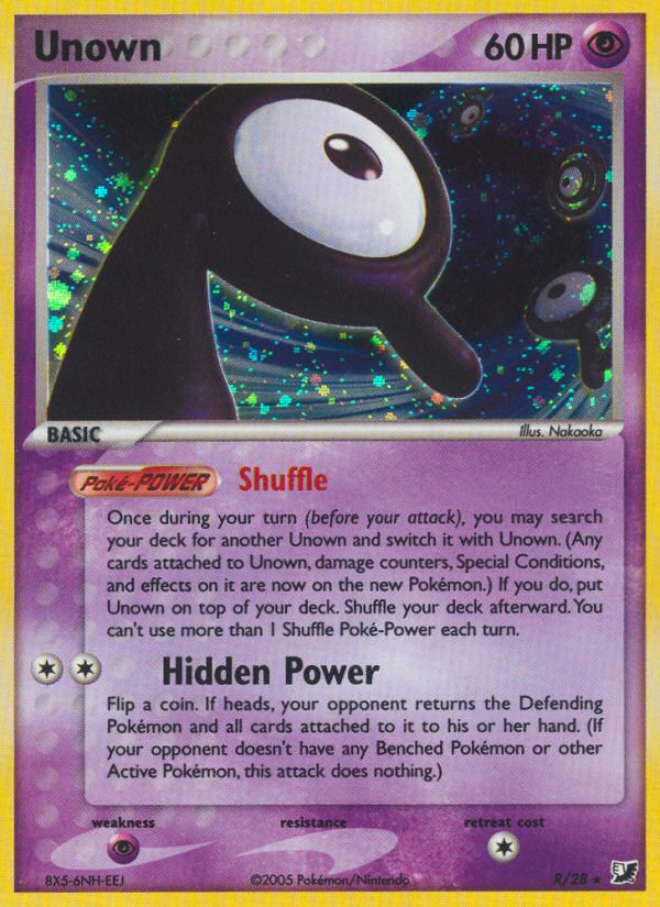 Unown R/115 Rare | Unseen Forces | Pokemon Card