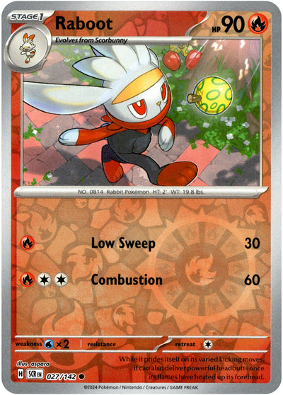 Raboot 27/142 Reverse Holo | Stellar Crown | Pokemon Card