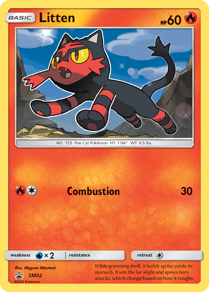 Litten SM02/248 Promo | SM Black Star Promos | Pokemon Card