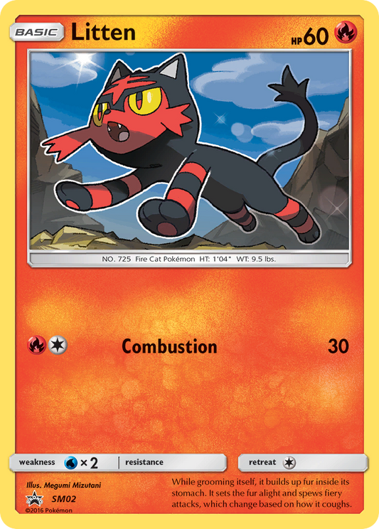 Litten SM02/248 Promo | SM Black Star Promos | Pokemon Card