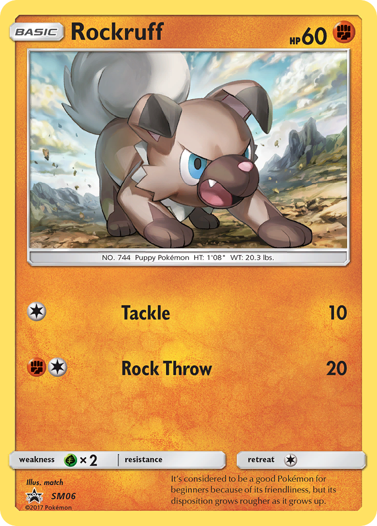 Rockruff SM06/248 Promo | SM Black Star Promos | Pokemon Card