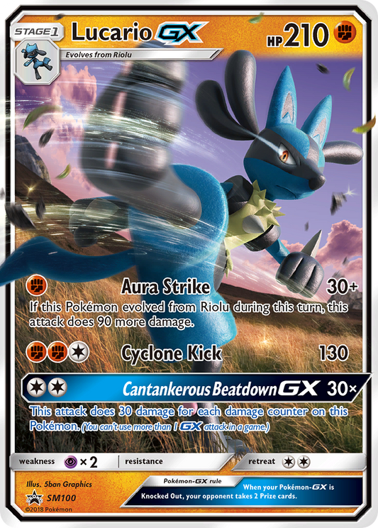 Lucario-GX SM100/248 Promo | SM Black Star Promos | Pokemon Card