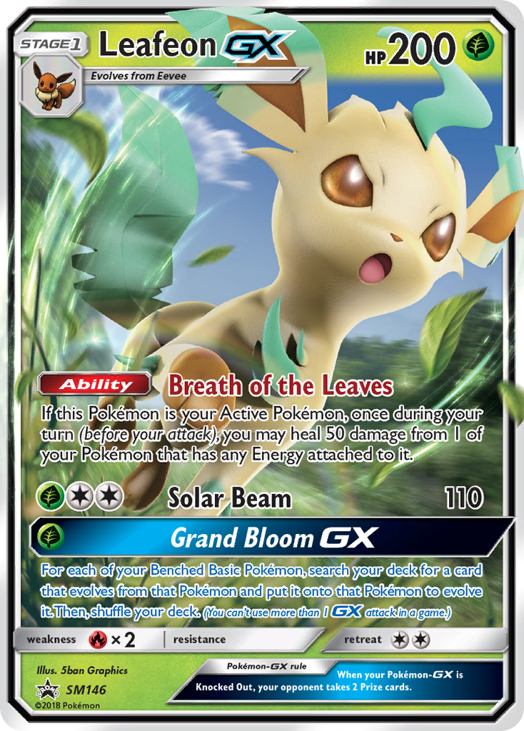 Leafeon-GX SM146/248 Promo | SM Black Star Promos | Pokemon Card