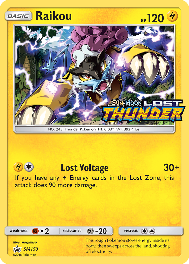 Raikou SM150/248 Promo | SM Black Star Promos | Pokemon Card