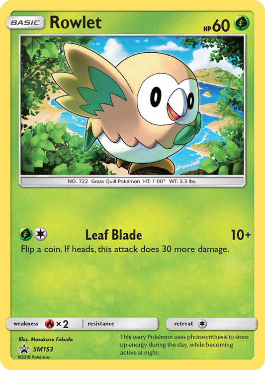Rowlet SM153/248 Promo | SM Black Star Promos | Pokemon Card