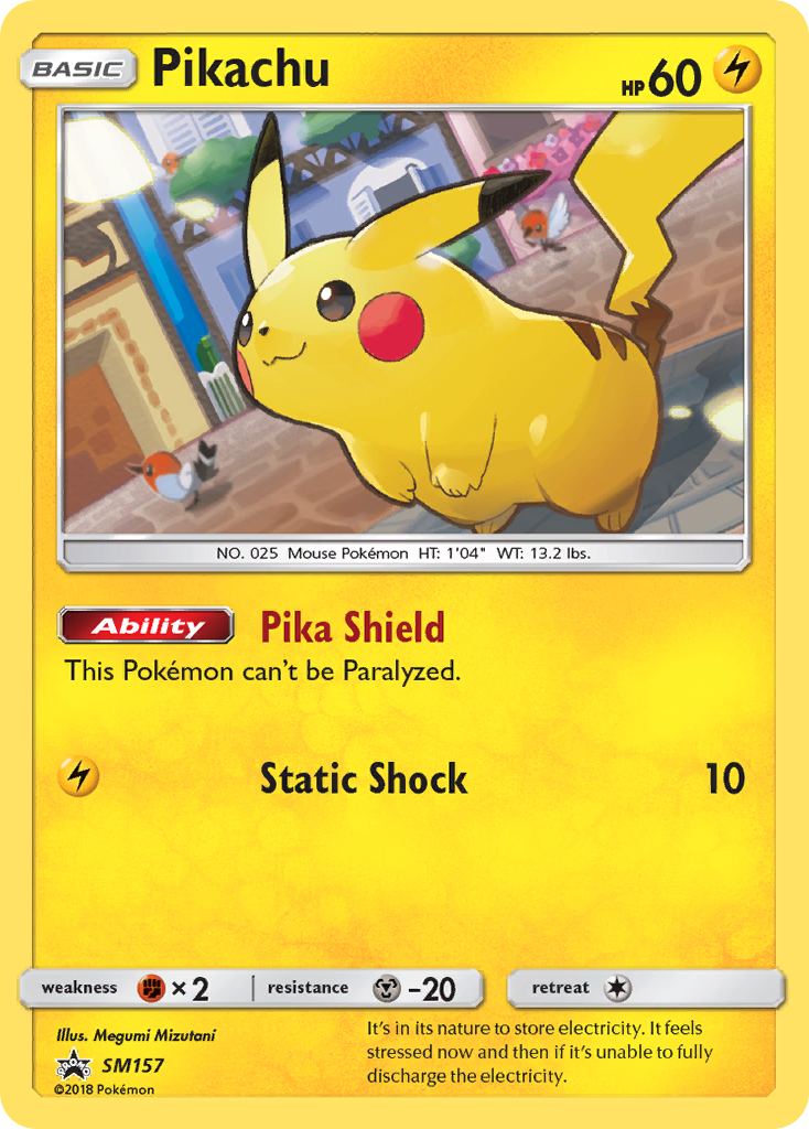 Pikachu SM157/248 Promo | SM Black Star Promos | Pokemon Card