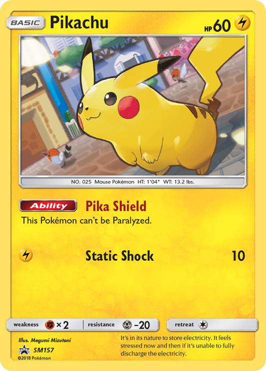 Pikachu SM157/248 Promo | SM Black Star Promos | Pokemon Card