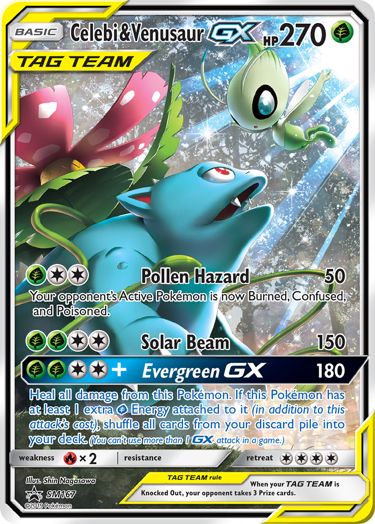 Celebi & Venusaur-GX SM167/248 Promo | SM Black Star Promos | Pokemon Card