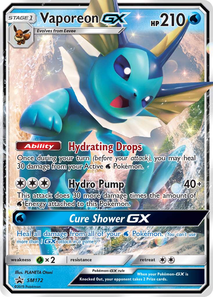 Vaporeon-GX SM172/248 Promo | SM Black Star Promos | Pokemon Card
