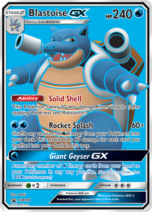 Blastoise-GX SM189/248 Promo | SM Black Star Promos | Pokemon Card